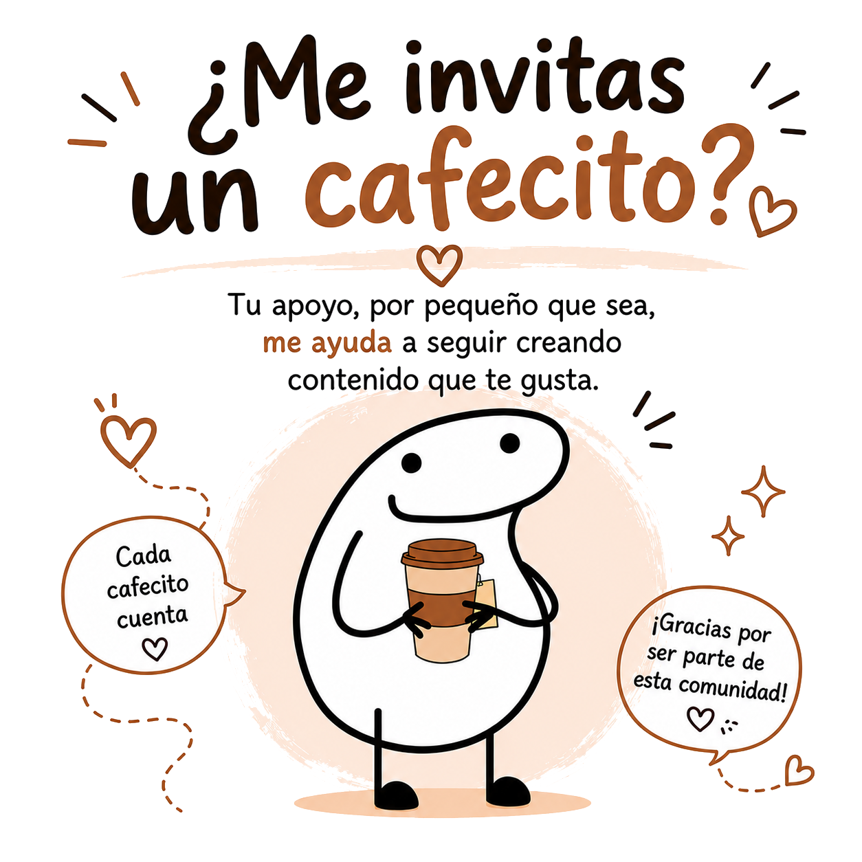 Invítame un cafecito para apoyar a Deformitos